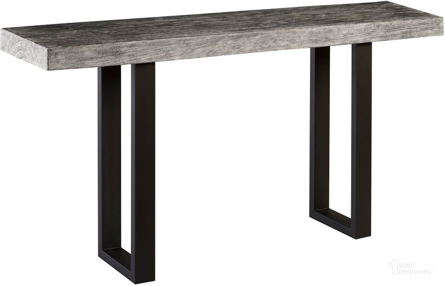 The appearance of Wood Console Table designed by Phillips Collection in the modern / contemporary interior design. This grey piece of furniture  was selected by 1StopBedrooms from  to add a touch of cosiness and style into your home. Sku: TH95588. Material: Wood. Product Type: Console Table. Image1