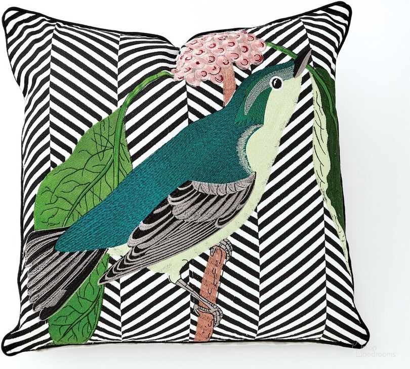The appearance of Wood Warbler Pillow In Black designed by Global Views in the modern / contemporary interior design. This black piece of furniture  was selected by 1StopBedrooms from Wood Collection to add a touch of cosiness and style into your home. Sku: 4.90176. Product Type: Pillow. Image1