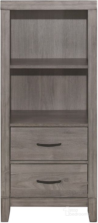 The appearance of Woodrow Gray Tower Nightstand designed by Homelegance in the transitional interior design. This gray piece of furniture  was selected by 1StopBedrooms from Woodrow Collection to add a touch of cosiness and style into your home. Sku: 2042NB-10. Material: Wood. Product Type: Nightstand. Image1