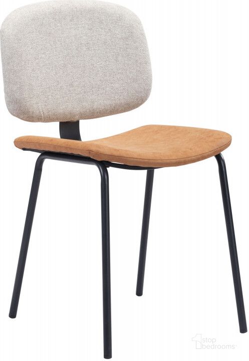 The appearance of Worcester Beige Chair Set Of 2 designed by Zuo Modern in the modern / contemporary interior design. This beige piece of furniture  was selected by 1StopBedrooms from Worcester Collection to add a touch of cosiness and style into your home. Sku: 101717. Material: Steel. Product Type: Chair. Image1
