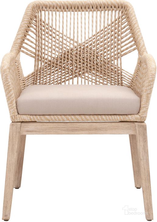 The appearance of Woven Gray Loom Arm Chair Set Of 2 6809KD.SND-FLGRY-NG designed by Essentials For Living in the transitional interior design. This sand piece of furniture  was selected by 1StopBedrooms from Woven Collection to add a touch of cosiness and style into your home. Sku: 6809KD.SND/FLGRY/NG. Material: Wood. Product Type: Arm Chair. Image1