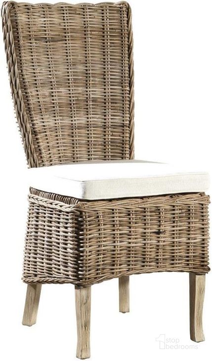 The appearance of Woven Kubu Highback Side Chair Set of 2 designed by Furniture Classics in the transitional interior design. This driftwood piece of furniture  was selected by 1StopBedrooms from Woven Collection to add a touch of cosiness and style into your home. Sku: 42730. Material: Wood. Product Type: Side Chair.