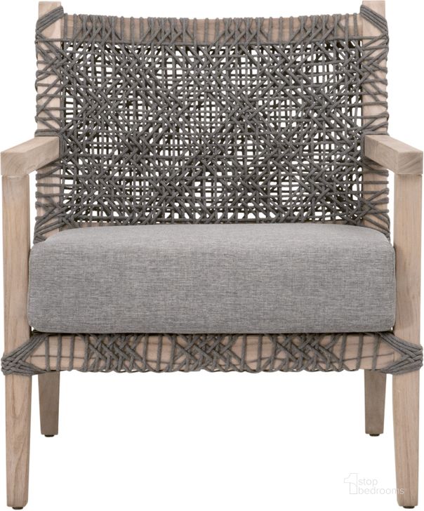 The appearance of Woven - Outdoor Costa Outdoor Club Chair In Gray designed by Essentials For Living in the transitional interior design. This gray piece of furniture  was selected by 1StopBedrooms from Woven Collection to add a touch of cosiness and style into your home. Sku: 6860.DOV/DOV/GT. Material: Wood. Product Type: Outdoor Chair. Image1