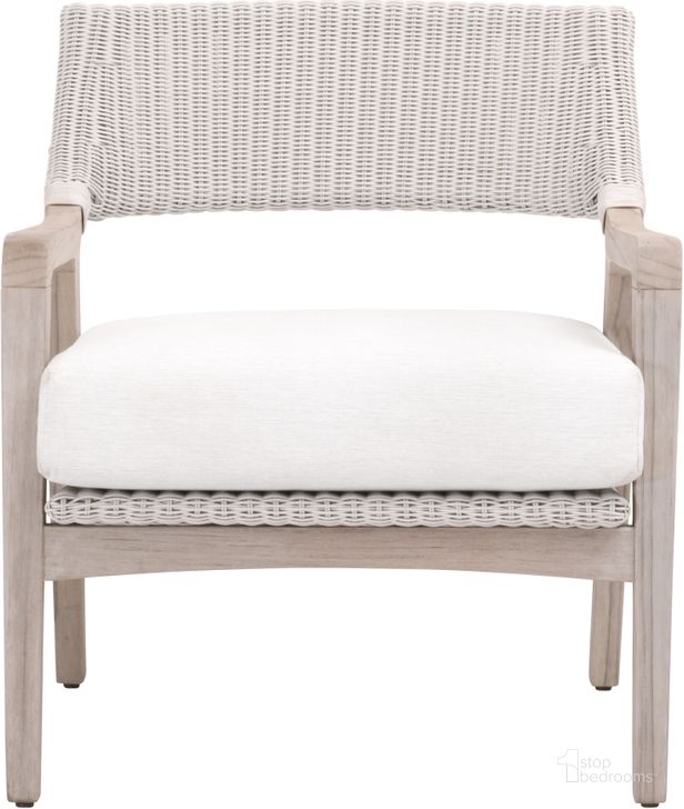 The appearance of Woven - Outdoor Lucia Outdoor Club Chair In Gray designed by Essentials For Living in the transitional interior design. This gray piece of furniture  was selected by 1StopBedrooms from Woven Collection to add a touch of cosiness and style into your home. Sku: 6811.PW/WHT/GT. Material: Wood. Product Type: Outdoor Chair. Image1