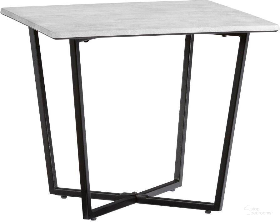 The appearance of Wren Gray And Black End Table designed by Progressive Furniture in the transitional interior design. This black and gray piece of furniture  was selected by 1StopBedrooms from Wren Collection to add a touch of cosiness and style into your home. Sku: T254-04. Material: Metal. Product Type: End Table. Image1