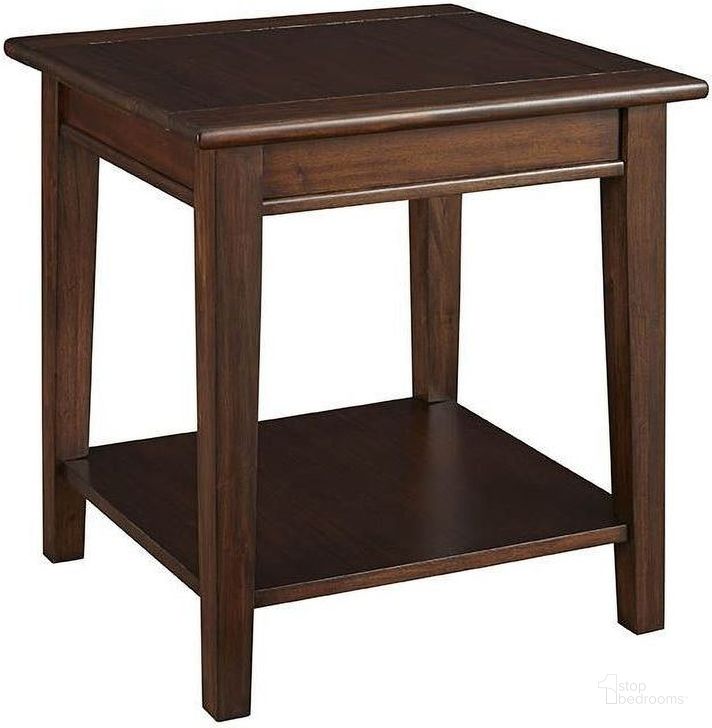 The appearance of Westlake Cherry Brown End Table designed by A-America in the transitional interior design. This brown piece of furniture  was selected by 1StopBedrooms from Westlake Collection to add a touch of cosiness and style into your home. Sku: WSLCB7010. Material: Wood. Product Type: End Table. Image1