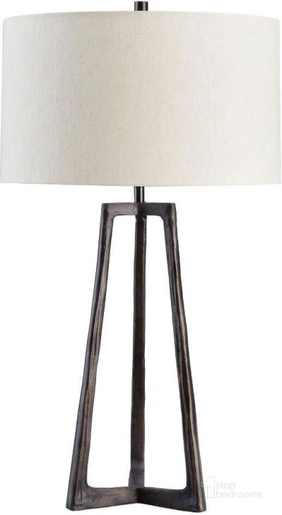 The appearance of Wynlett Antique Black Table Lamp designed by Signature Design by Ashley in the transitional interior design. This antique black piece of furniture  was selected by 1StopBedrooms from Ryandale Collection to add a touch of cosiness and style into your home. Sku: L208344. Material: Metal. Product Type: Table Lamp. Image1