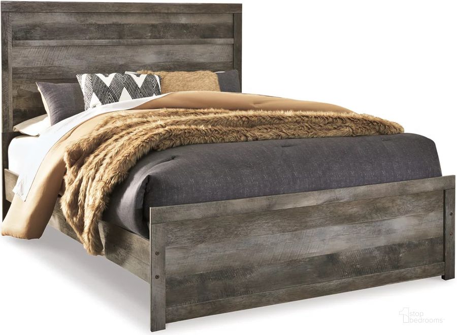 The appearance of Wynnlow King Panel Bed In Gray designed by Signature Design by Ashley in the transitional interior design. This gray piece of furniture  was selected by 1StopBedrooms from Wynnlow Collection to add a touch of cosiness and style into your home. Sku: B100-14;B440-72;B440-95. Bed Type: Panel Bed. Product Type: Panel Bed. Bed Size: King. Image1