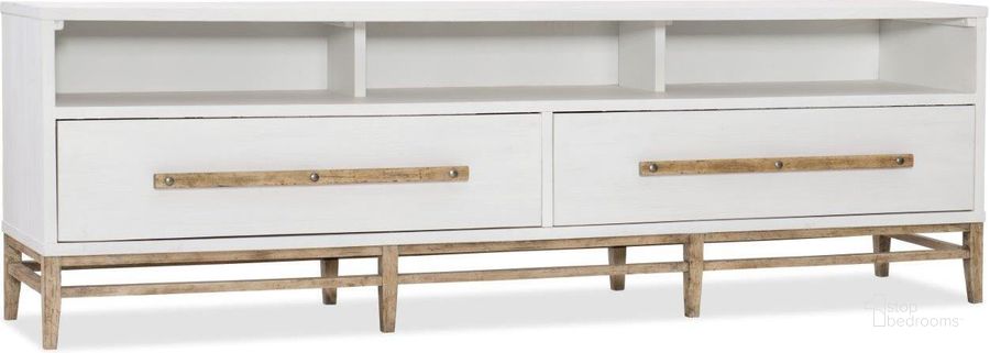 The appearance of Urban Elevation Low Entertainment Console designed by Hooker in the transitional interior design. This white piece of furniture  was selected by 1StopBedrooms from Urban Collection to add a touch of cosiness and style into your home. Sku: 1620-55488-WH. Product Type: Entertainment Console. Material: Poplar. Image1