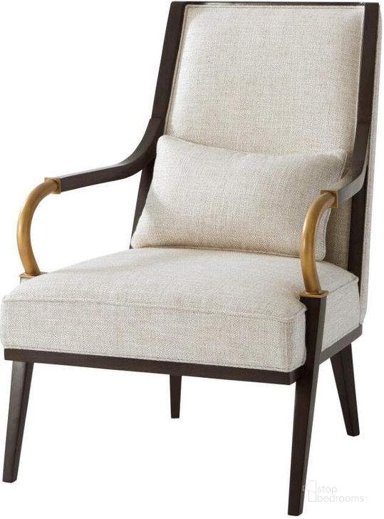 The appearance of Yves Chair designed by Theodore Alexander in the transitional interior design. This  piece of furniture  was selected by 1StopBedrooms from Avenue Montaigne Collection to add a touch of cosiness and style into your home. Sku: 4200-307.1AXT. Product Type: Accent Chair.