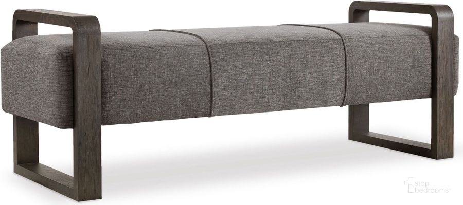 The appearance of Curata Midnight Upholstered Bench designed by Hooker in the modern / contemporary interior design. This gray piece of furniture  was selected by 1StopBedrooms from Curata Collection to add a touch of cosiness and style into your home. Sku: 1600-50006-DKW. Material: Fabric. Product Type: Bench. Image1