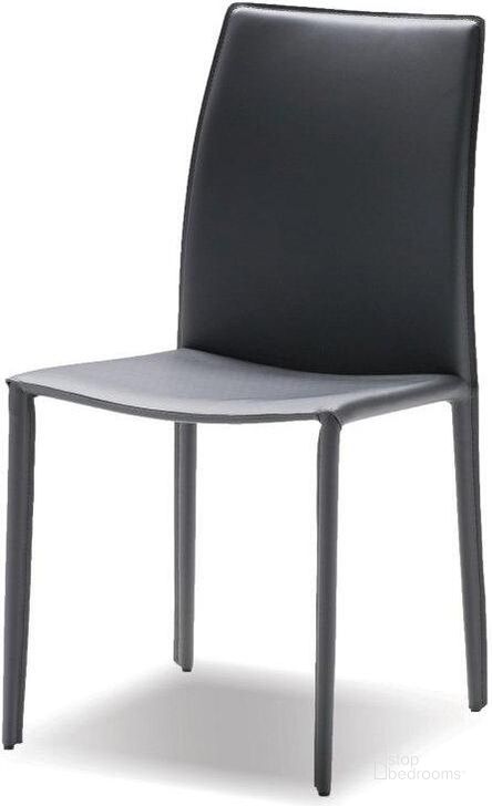 The appearance of Zak Gray Leather Dining Chair - Set of 2 designed by Mobital in the modern / contemporary interior design. This gray piece of furniture  was selected by 1StopBedrooms from Zak Collection to add a touch of cosiness and style into your home. Sku: DCH-ZAKB-GREY-. Material: Leather. Product Type: Dining Chair.