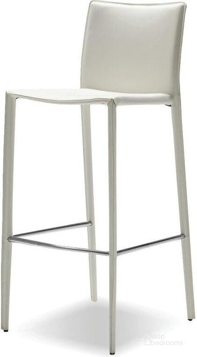 The appearance of Zak Pure White Leather Counter Stool - Set of 2 designed by Mobital in the modern / contemporary interior design. This white piece of furniture  was selected by 1StopBedrooms from Zak Collection to add a touch of cosiness and style into your home. Sku: DCS-ZAKB-WHIT-. Material: Leather. Product Type: Barstool.
