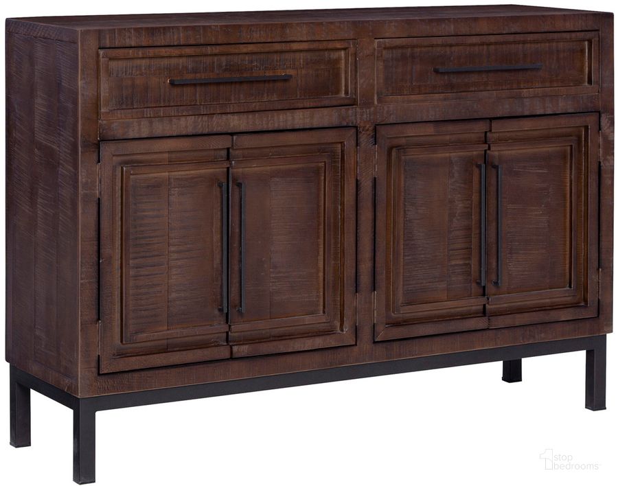 The appearance of Zander 57 Inch Highboy Console In Dark Brown designed by Aspenhome in the modern / contemporary interior design. This dark brown piece of furniture  was selected by 1StopBedrooms from Zander Collection to add a touch of cosiness and style into your home. Sku: I310-257-UMB. Material: Wood. Product Type: TV Console. Image1