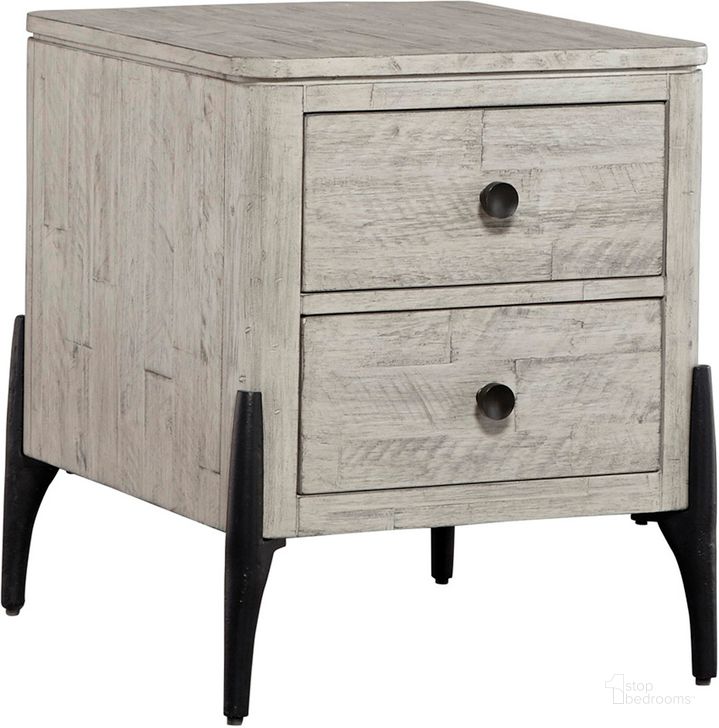 The appearance of Zane End Table In Grey designed by Aspenhome in the modern / contemporary interior design. This grey piece of furniture  was selected by 1StopBedrooms from Zane Collection to add a touch of cosiness and style into your home. Sku: I256-9140. Material: Wood. Product Type: End Table. Image1