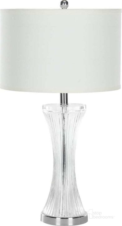 The appearance of Zelda Glass 25 Inch Table Lamp designed by Safavieh in the modern / contemporary interior design. This clear piece of furniture  was selected by 1StopBedrooms from Zelda Collection to add a touch of cosiness and style into your home. Sku: LITS4051A. Product Type: Table Lamp. Image1