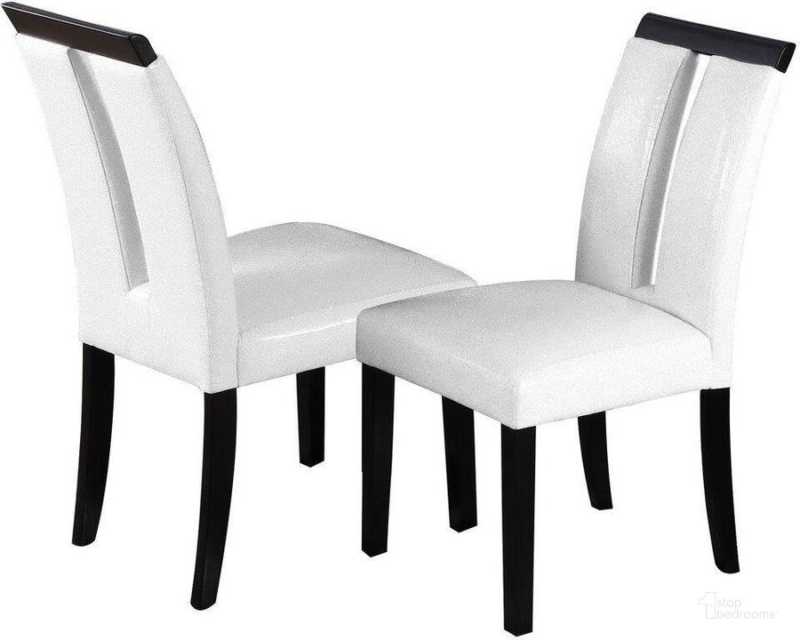 The appearance of Zendaya Faux Leather Dining Chair Set of 2 In Black Wood And White designed by Best Master Furniture in the modern / contemporary interior design. This black/white piece of furniture  was selected by 1StopBedrooms from Zendaya Collection to add a touch of cosiness and style into your home. Sku: Z2077BC. Material: Faux Leather. Product Type: Dining Chair. Image1