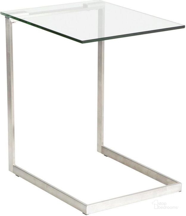 The appearance of Zenn Contemporary End Table With Clear Glass designed by Lumisource in the modern / contemporary interior design. This glass piece of furniture  was selected by 1StopBedrooms from Zenn Collection to add a touch of cosiness and style into your home. Sku: TB-ZENN GLS. Material: Metal. Product Type: End Table. Image1