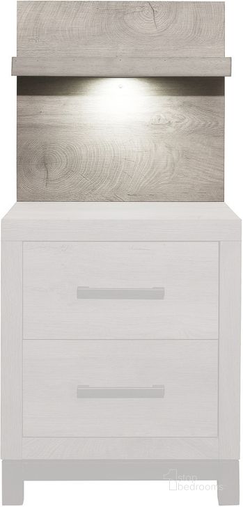 The appearance of Zephyr Nightstand with Wall Panel In Gray designed by Homelegance in the modern / contemporary interior design. This gray piece of furniture  was selected by 1StopBedrooms from Zephyr Collection to add a touch of cosiness and style into your home. Sku: 1577-4P. Product Type: Nightstand. Image1