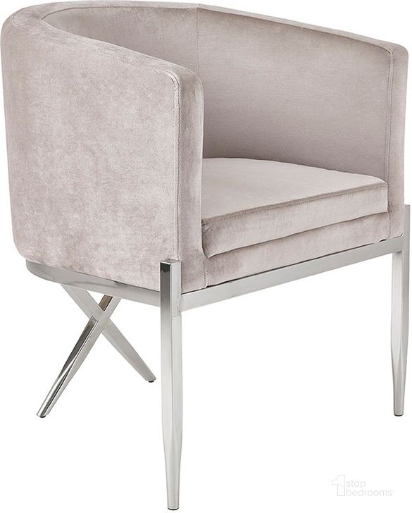 The appearance of Zeus Gray Dining Chair designed by Uptown Club in the modern / contemporary interior design. This gray piece of furniture  was selected by 1StopBedrooms from Zeus Collection to add a touch of cosiness and style into your home. Sku: GM5681. Product Type: Dining Chair. Material: Velvet. Image1