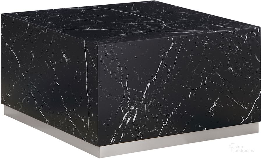 The appearance of Zhuri Square Faux Marble Coffee Table In Black/Silver designed by Best Master Furniture in the modern / contemporary interior design. This black piece of furniture  was selected by 1StopBedrooms from Zhuri Collection to add a touch of cosiness and style into your home. Sku: LX905BSC. Material: Marble. Product Type: Coffee Table. Image1