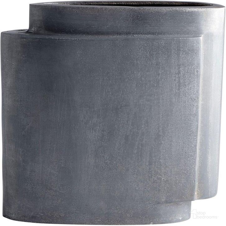 The appearance of Zinc Large Step Up Vase designed by Cyan Design in the modern / contemporary interior design. This gray piece of furniture  was selected by 1StopBedrooms from  to add a touch of cosiness and style into your home. Sku: 08958. Material: Aluminum. Product Type: Vase.