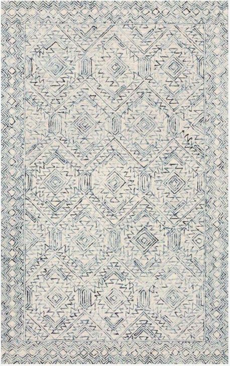 The appearance of Ziva Bluestone Rug ZIVAZV-03ZV0026D0 designed by Loloi Rugs in the modern / contemporary interior design. This bluestone piece of furniture  was selected by 1StopBedrooms from Ziva Collection to add a touch of cosiness and style into your home. Sku: ZIVAZV-03ZV0026D0. Material: Wool. Product Type: Rug. Image1