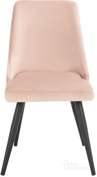 The appearance of Zoi Upholstered Dining Chair in Blush designed by Safavieh in the modern / contemporary interior design. This blush piece of furniture  was selected by 1StopBedrooms from Zoi Collection to add a touch of cosiness and style into your home. Sku: DCH7500C-SET2. Material: Steel. Product Type: Dining Chair. Image1