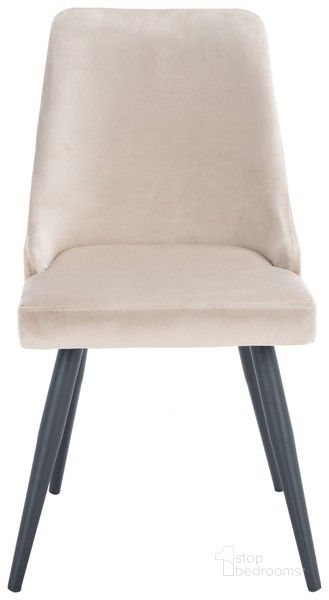 The appearance of Zoi Upholstered Dining Chair in Taupe designed by Safavieh in the modern / contemporary interior design. This taupe piece of furniture  was selected by 1StopBedrooms from Zoi Collection to add a touch of cosiness and style into your home. Sku: DCH7500B-SET2. Material: Steel. Product Type: Dining Chair. Image1