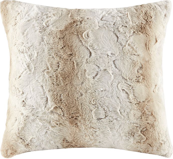 The appearance of Zuri Polyester Faux Tip Dyed Brushed Long Fur Pillow With Knife Edge In Sand designed by Olliix in the transitional interior design. This sand piece of furniture  was selected by 1StopBedrooms from Zuri Collection to add a touch of cosiness and style into your home. Sku: MP30-4814. Material: Polyester. Product Type: Pillow. Image1