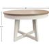 Americana Modern Dining 48 Inch Round Extendable Dining Table and 4 ...