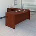 Bush Business Furniture Series C 60W Left Handed Bow Front U Shaped Desk With Mobile File Cabinet In Mocha Cherry By Bush Furniture