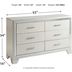 Lonnix Silver Dresser by Ashley Furniture | 1StopBedrooms