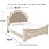 Realyn Two Tone Queen Upholstered Panel Bed By Ashley Furniture ...