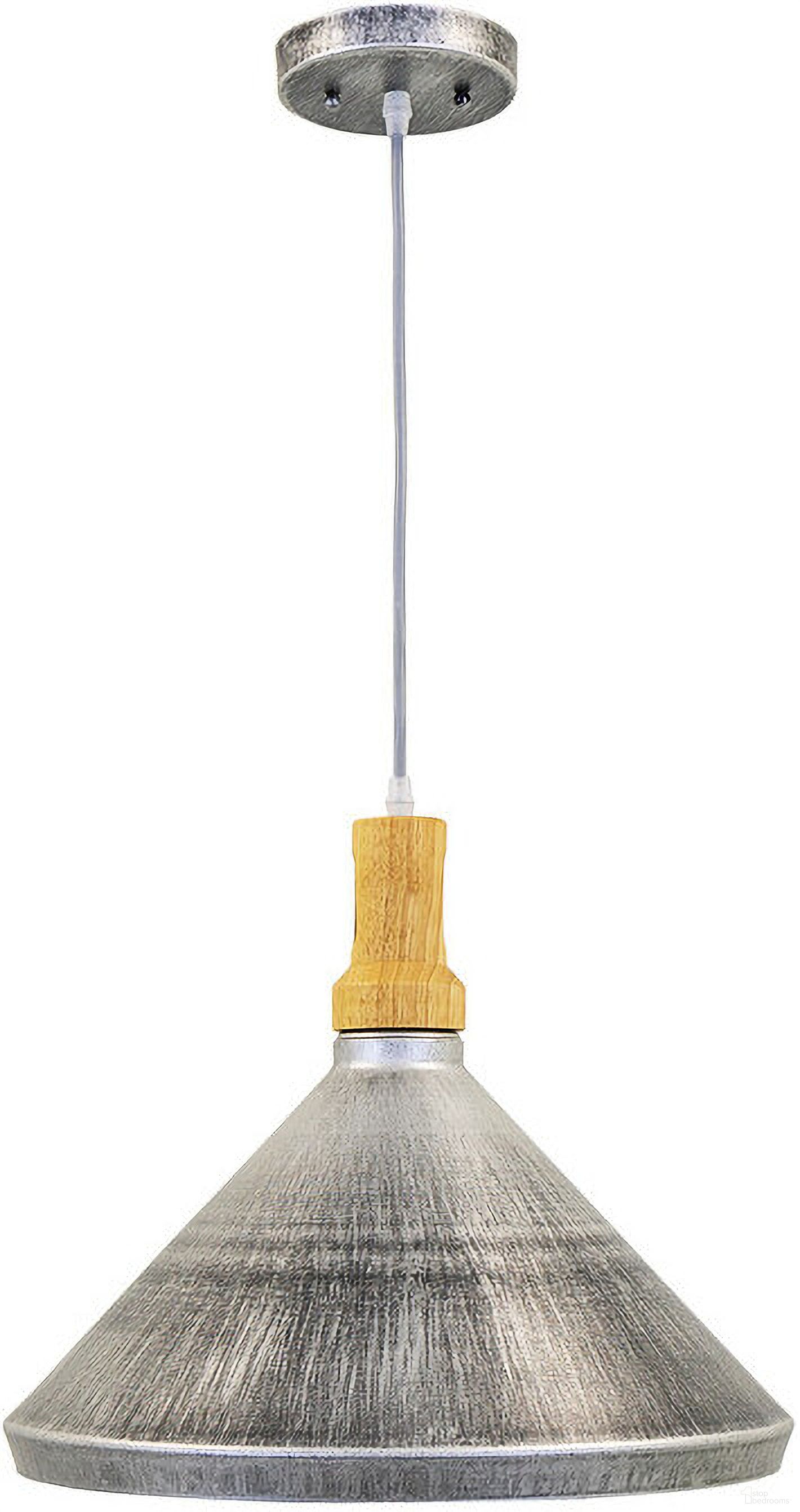 15 Inch 1 Light Pendant In Rolled Steel