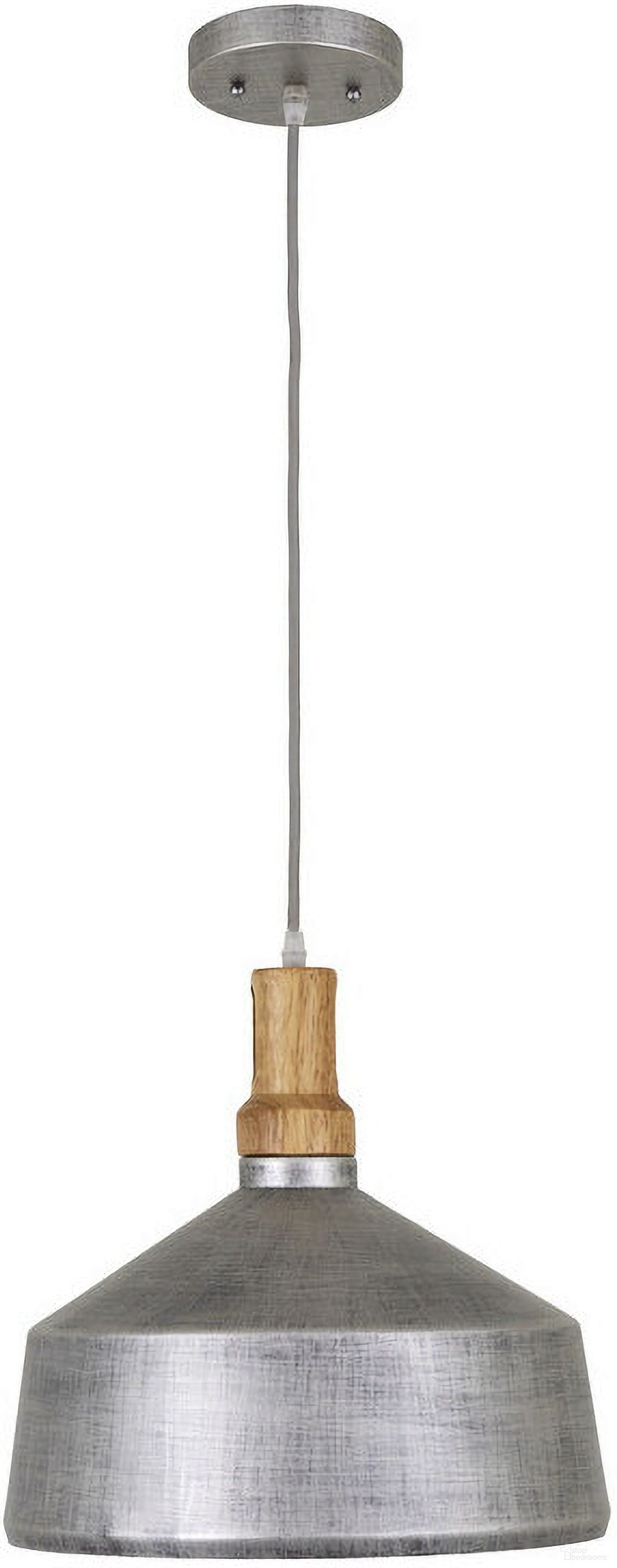 13 Inch 1 Light Pendant In Rolled Steel