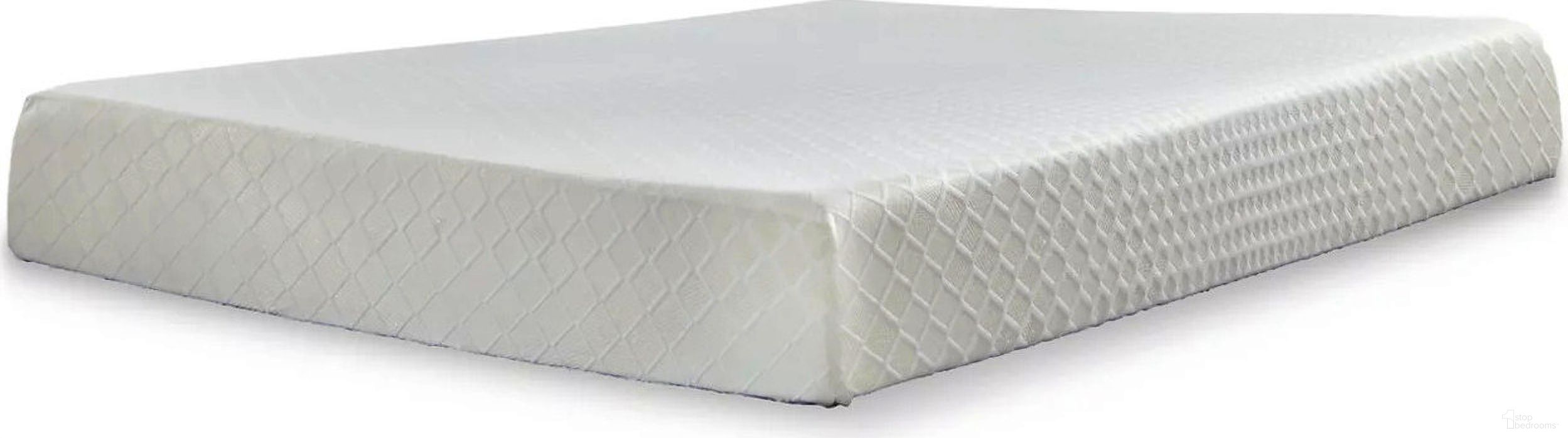 The appearance of 10 Inch Chime Memory Foam White King Mattress designed by Signature Design by Ashley in the traditional interior design. This white piece of furniture was selected by 1StopBedrooms from Chime Collection to add a touch of cosiness and style into your home. Sku: M69941. Material: Microfiber. Bed Size: King. Mattress Size: King. Comfort Level: Firm. Mattress Top: Tight Top. Mattress Type: Memory Foam. Comfort Level: Firm. Mattress Thickness: 10".
