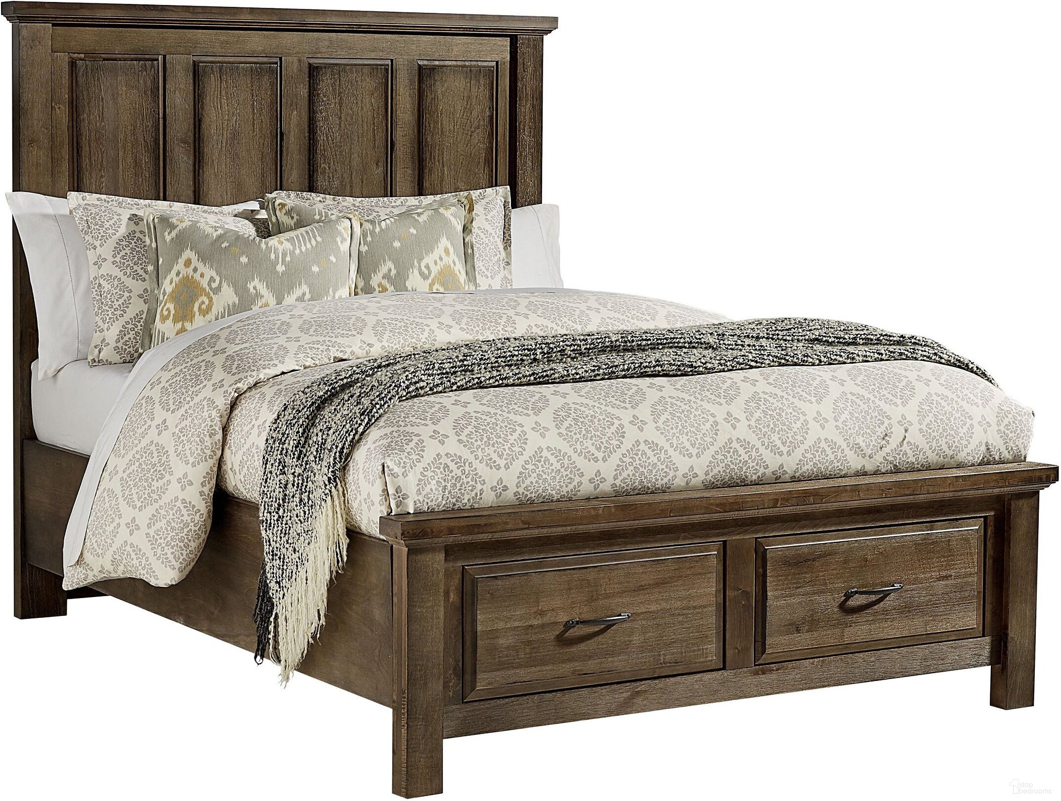 Maple Road Queen Mansion Storage Bed In Maple Syrup