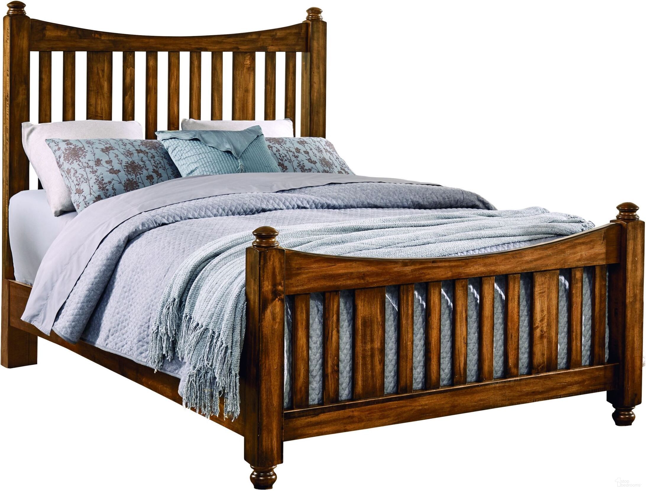Maple Road Antique Amish King Poster Bed