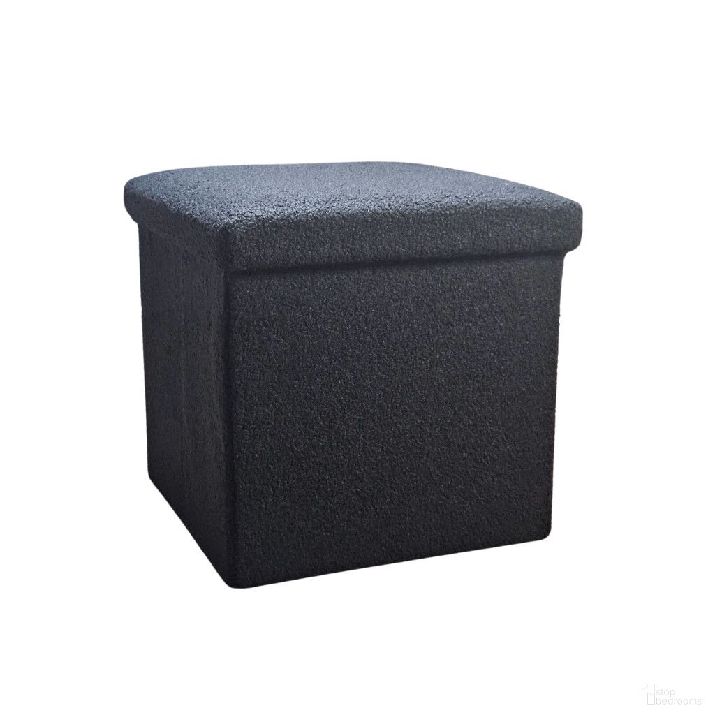 The appearance of 12 Inch Boucle Cube Storage Ottoman In Black designed by Homeroots in the modern / contemporary interior design. This black piece of furniture  was selected by 1StopBedrooms from  to add a touch of cosiness and style into your home. Sku: 590484. Material: Boucle.