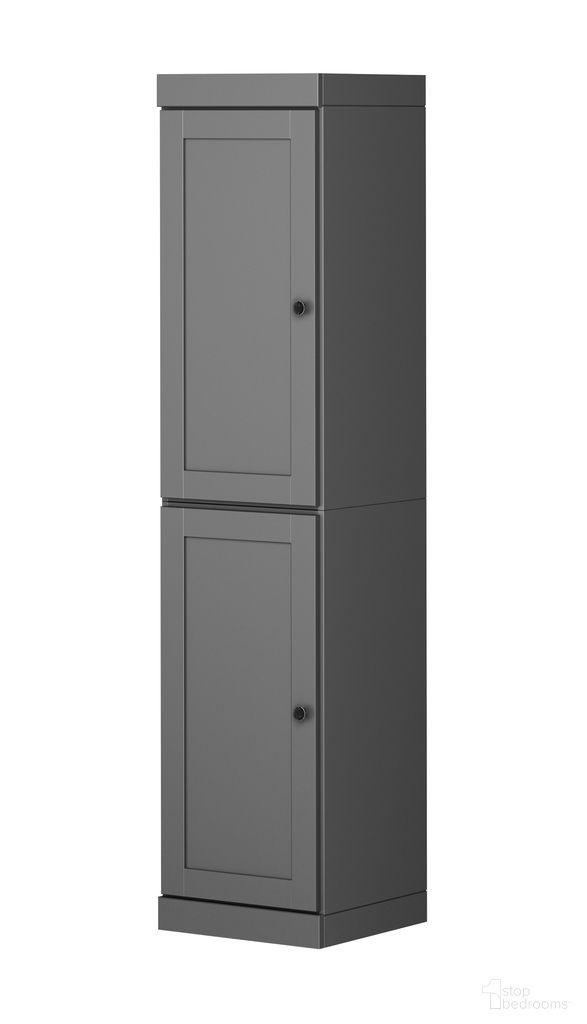 The appearance of 16.5 Inch Pantry Cabinet with Shaker Doors and Adjustable Shelves In Gray designed by Palace Imports in the modern / contemporary interior design. This gray piece of furniture was selected by 1StopBedrooms from to add a touch of cosiness and style into your home. Sku: 3175. Material: Solid Pine Wood.