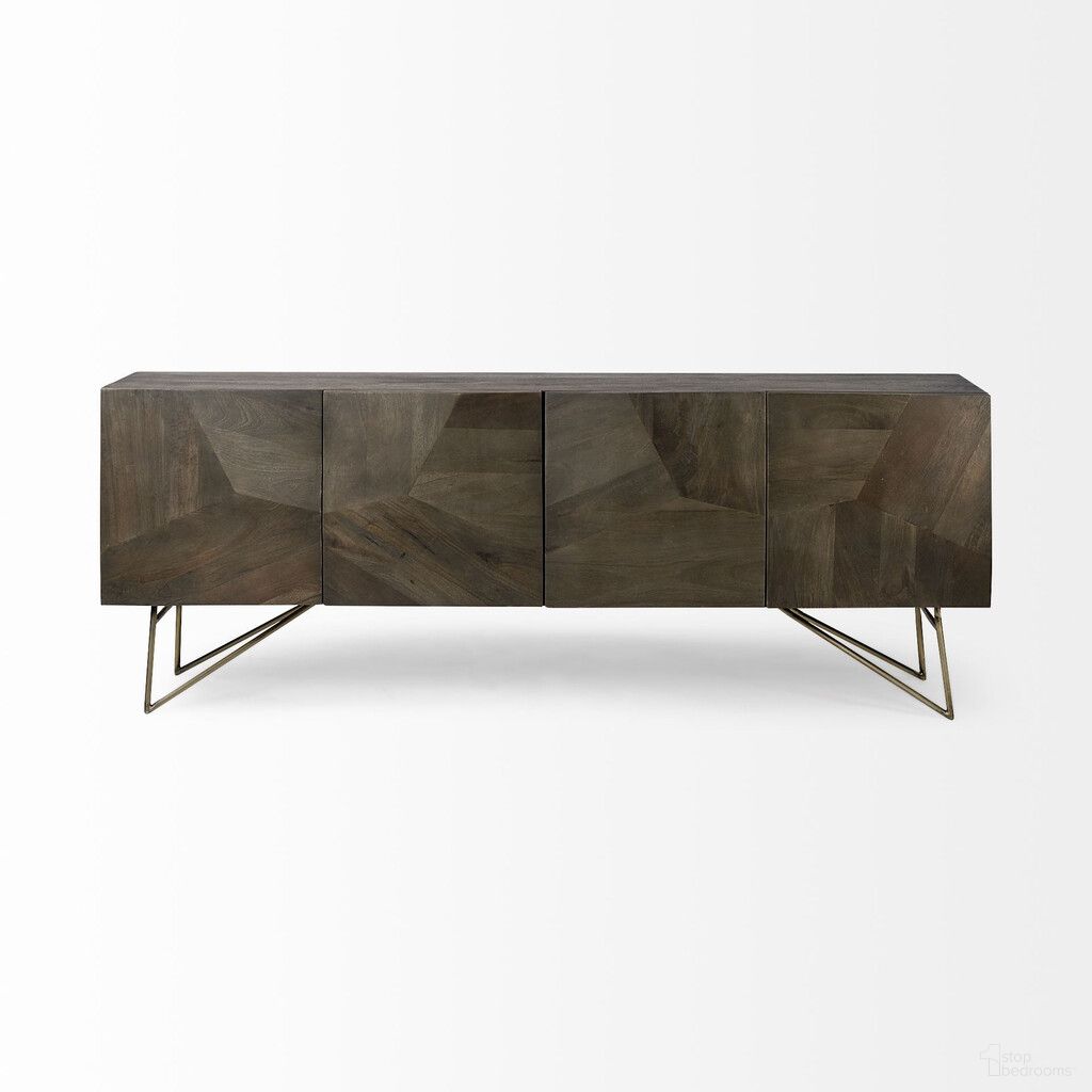The appearance of 17 Inch Solid Wood Sideboard with Four Doors In Dark Brown designed by Homeroots in the traditional interior design. This dark brown piece of furniture was selected by 1StopBedrooms from to add a touch of cosiness and style into your home. Sku: 380240. Material: Solid Wood.