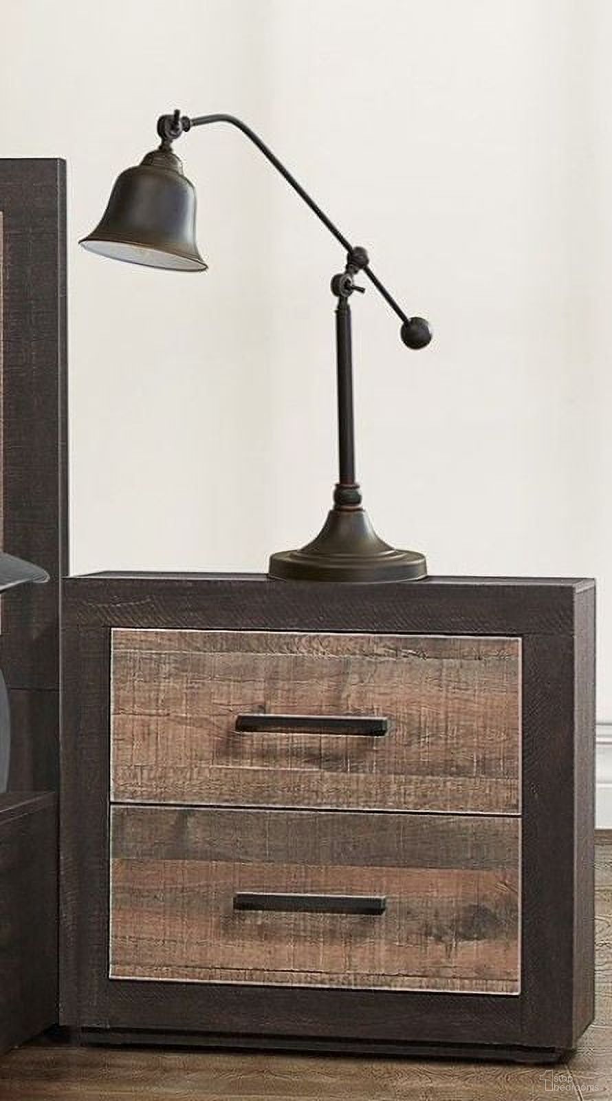 Miter Mahogany And Ebony Platform Storage Bedroom Set by Homelegance