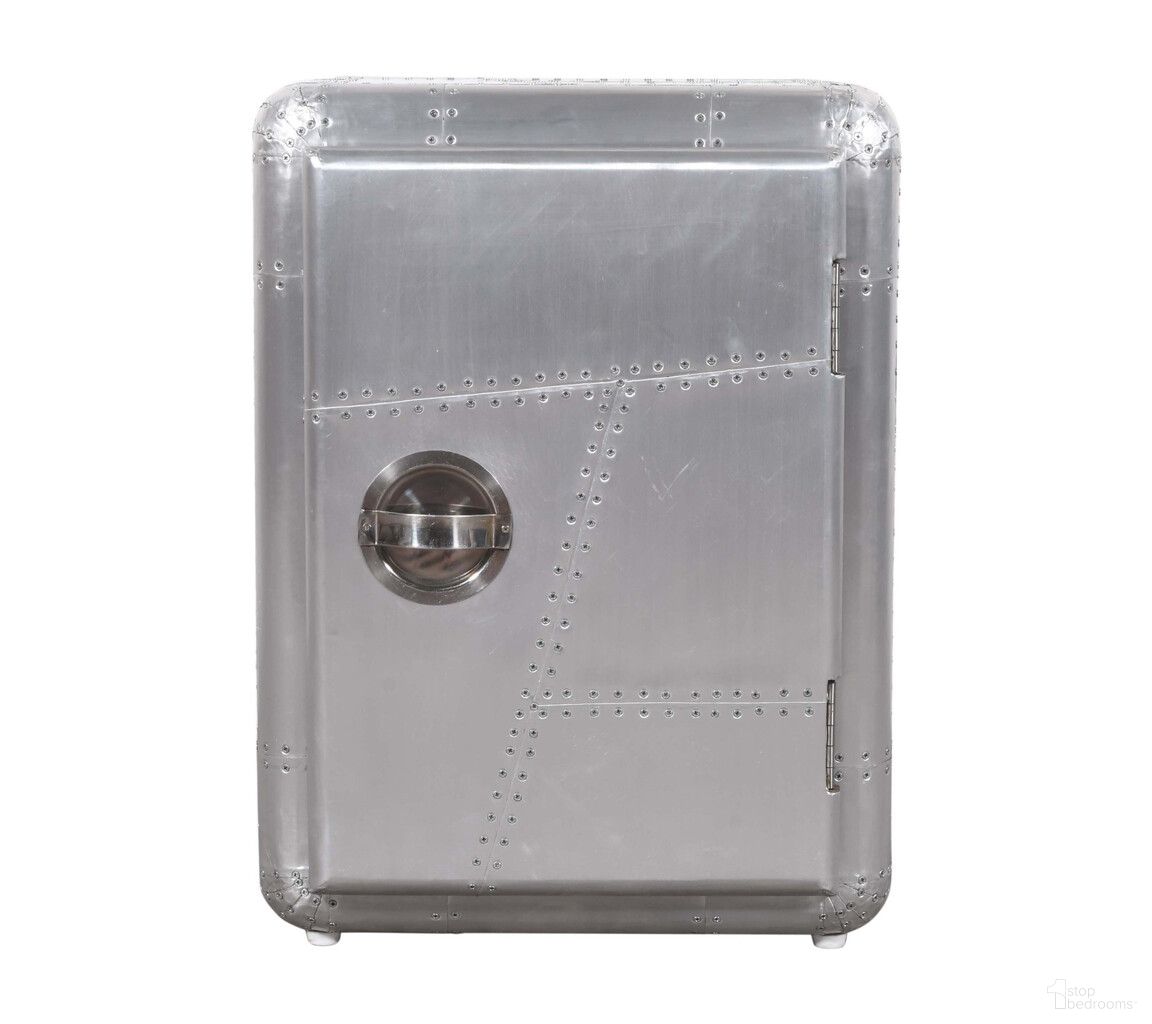 The appearance of 18 Inch Aluminum Standard Accent Cabinet with One Shelf In Silver designed by Homeroots in the modern / contemporary interior design. This silver piece of furniture was selected by 1StopBedrooms from to add a touch of cosiness and style into your home. Sku: 489016. Material: Aluminum.