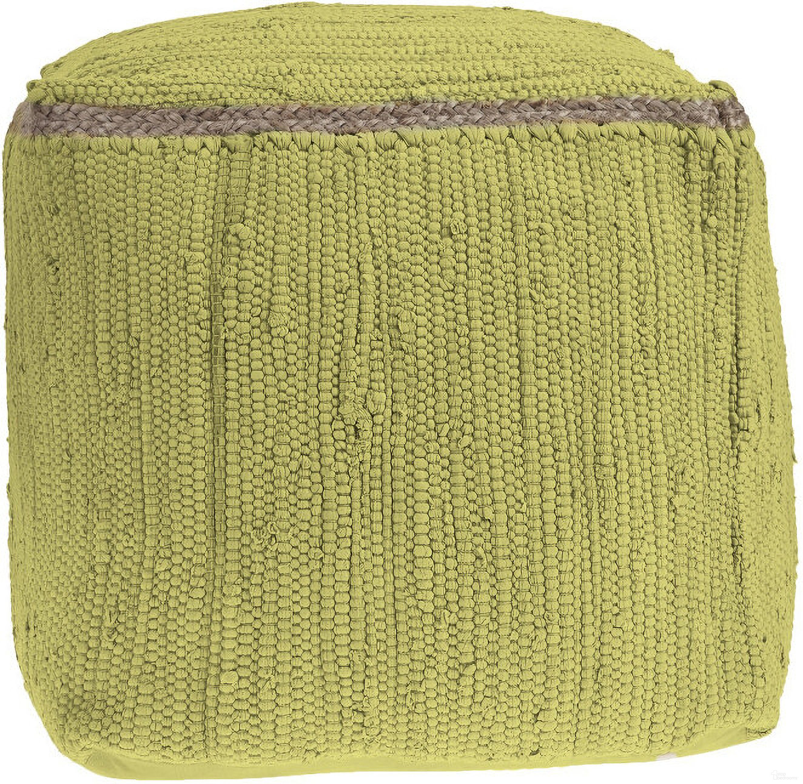 The appearance of 18 Inch Cotton and Jute Cube Pouf Ottoman In Citron and Natural designed by Homeroots in the modern / contemporary interior design. This citron and natural piece of furniture was selected by 1StopBedrooms from to add a touch of cosiness and style into your home. Sku: 551551. Material: Cotton.