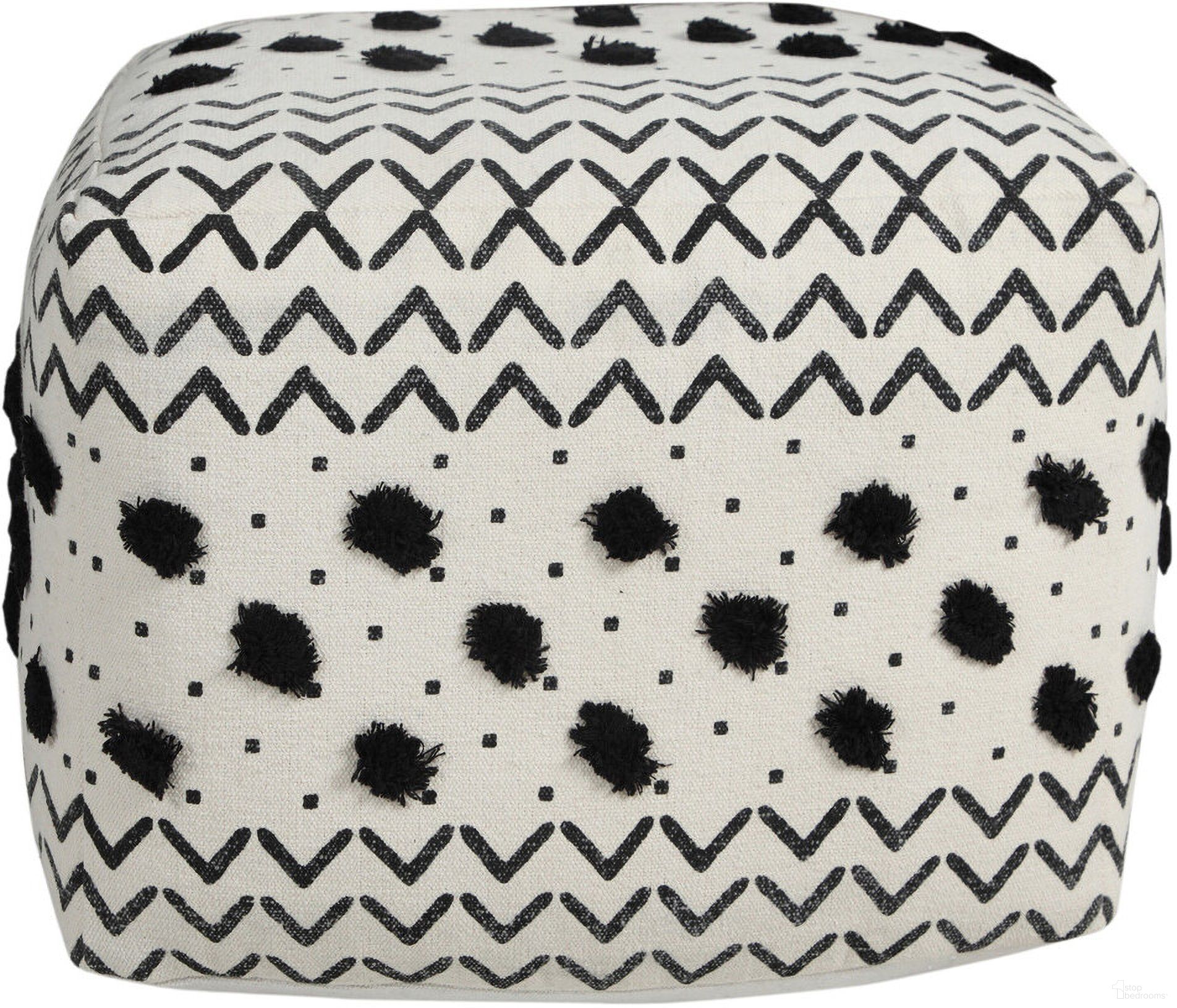 The appearance of 18 Inch Cotton Chevron Pouf Ottoman In White designed by Homeroots in the modern / contemporary interior design. This white piece of furniture was selected by 1StopBedrooms from to add a touch of cosiness and style into your home. Sku: 517873. Material: Cotton.