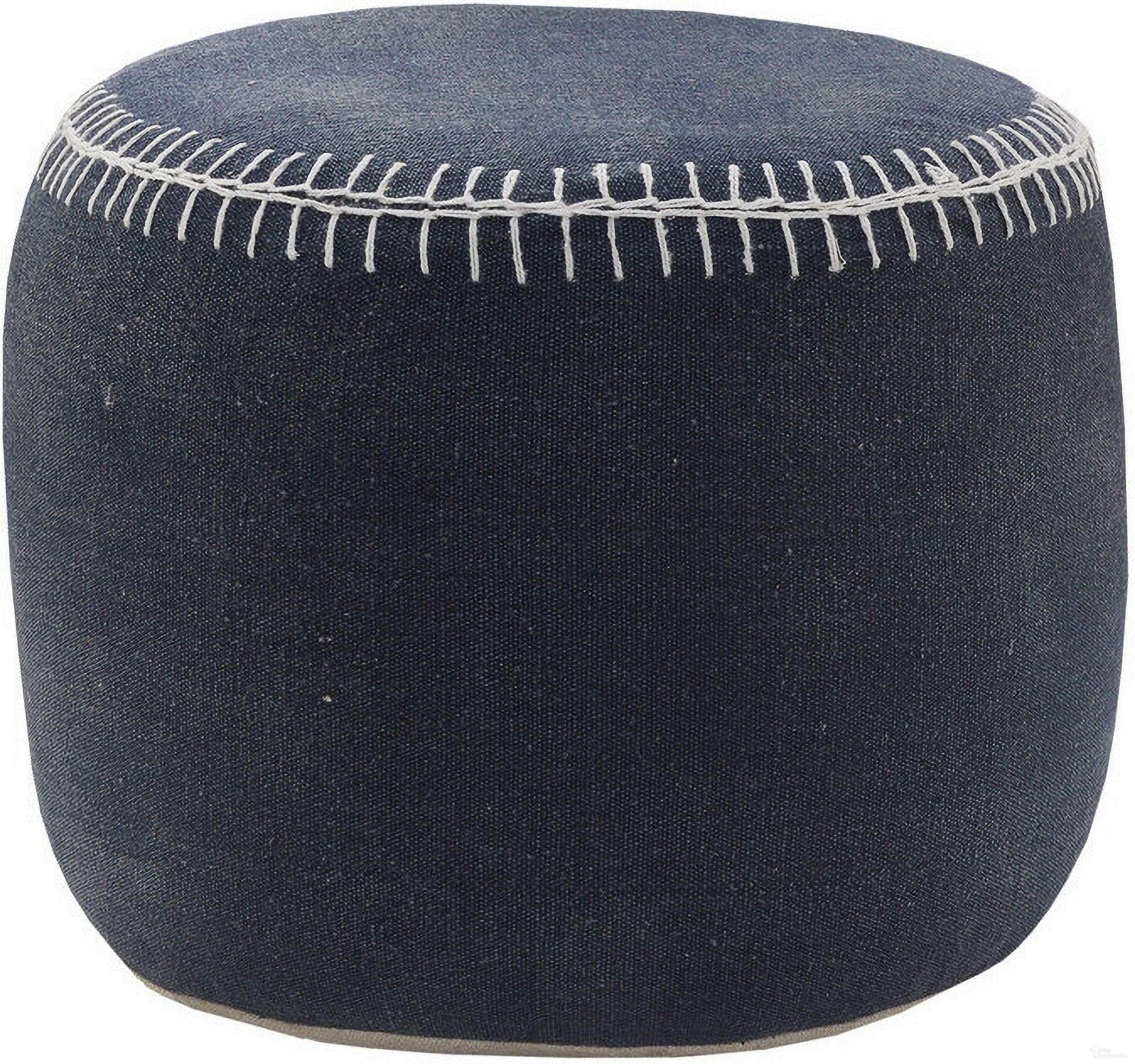The appearance of 18 Inch Cotton Cylinder Striped Pouf Ottoman In Blue designed by Homeroots in the modern / contemporary interior design. This blue piece of furniture was selected by 1StopBedrooms from to add a touch of cosiness and style into your home. Sku: 517891. Material: Cotton.