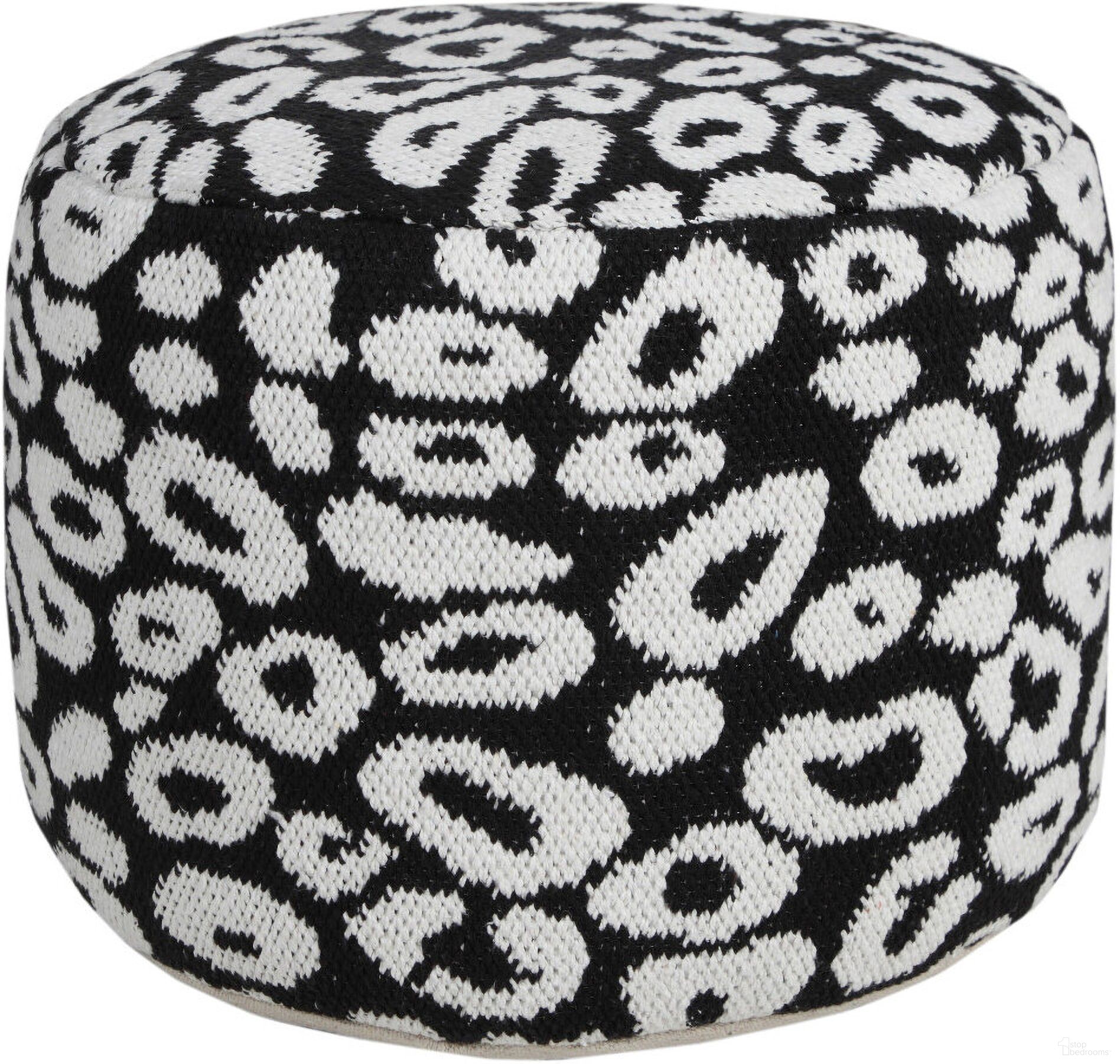 The appearance of 18 Inch Cylinder Abstract Pouf Ottoman In Black designed by Homeroots in the modern / contemporary interior design. This black piece of furniture was selected by 1StopBedrooms from to add a touch of cosiness and style into your home. Sku: 517933. Material: Fabric.