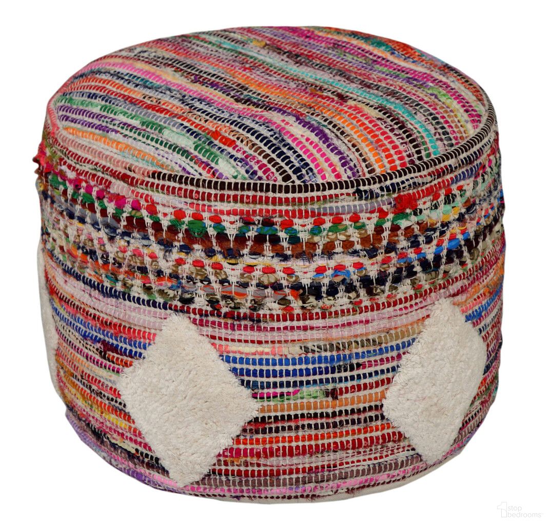 The appearance of 18 Inch Cylinder Geometric Pouf Ottoman In Rainbow designed by Homeroots in the modern / contemporary interior design. This rainbow piece of furniture was selected by 1StopBedrooms from to add a touch of cosiness and style into your home. Sku: 517895. Material: Cotton.