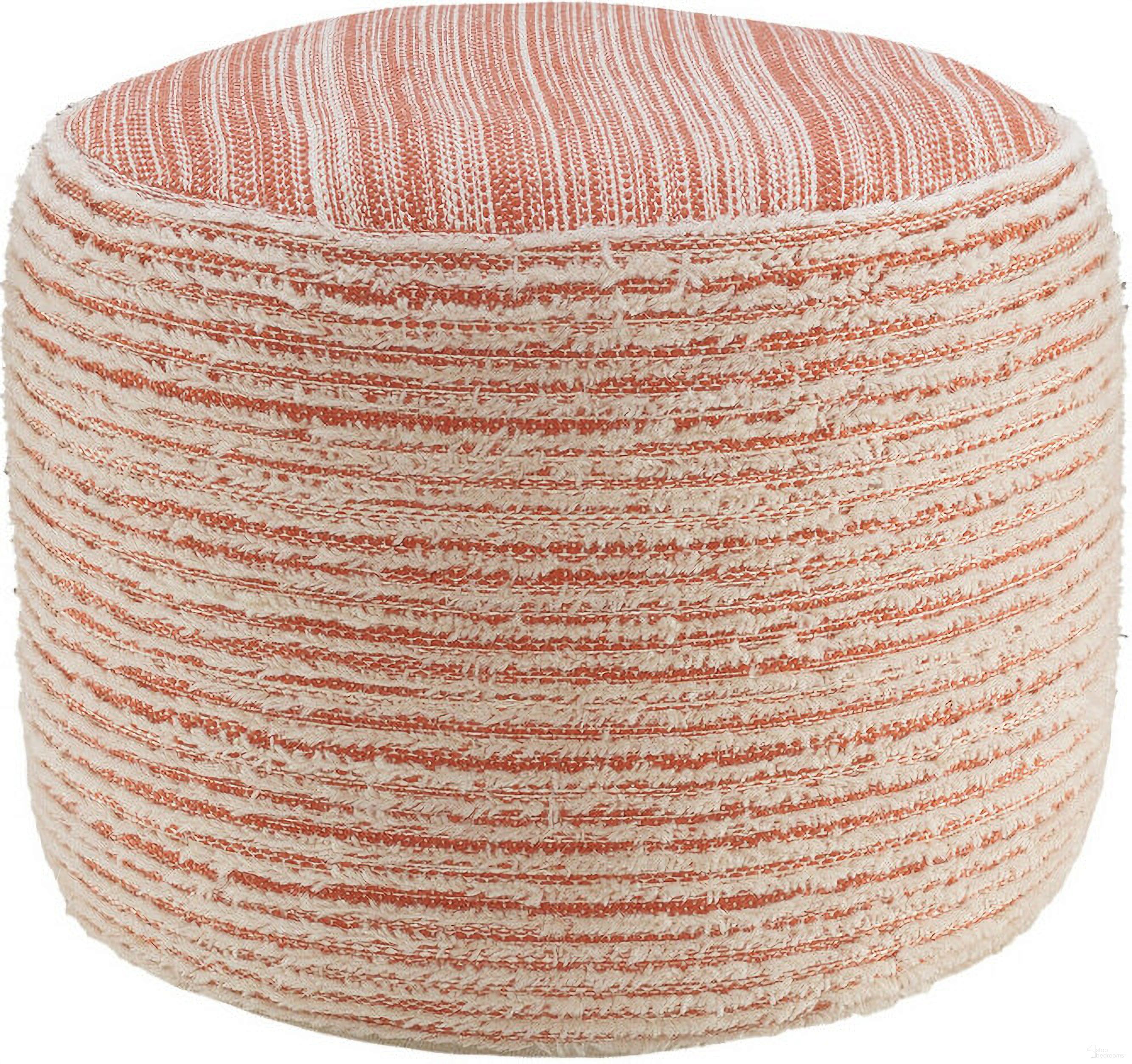 The appearance of 18 Inch Fabric Cylinder Striped Pouf Ottoman In Pink designed by Homeroots in the modern / contemporary interior design. This pink piece of furniture was selected by 1StopBedrooms from to add a touch of cosiness and style into your home. Sku: 517905. Material: Fabric.